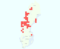 Rasterkarta över utbredningen av Stormhattshumla