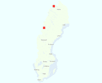 Rasterkarta över utbredningen av Arktisk åkerhumla