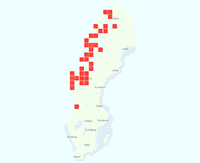 Rasterkarta över utbredningen av Tjuvhumla